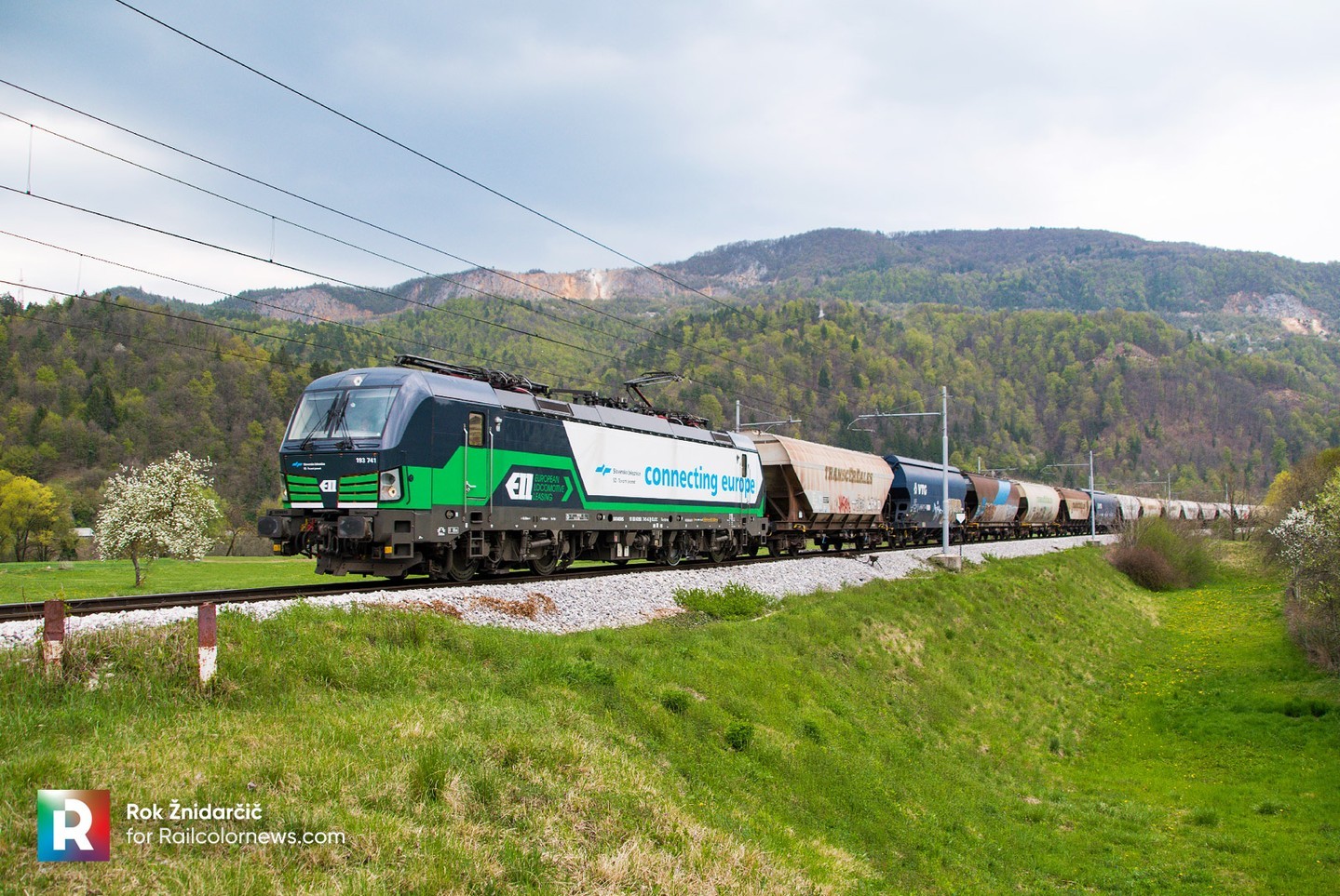 📷 by Rok Žnidarčič 🇸🇮 Extra locomotives for SŽ-TP: Vectrons from ELL and Metrans ⬆️ Read more, visit RailcolorNews.com
.
.
.
.
.
#SZTP #EuropeanLocomotiveLeasing #ELL #SŽtovornipromet #Siemens #Vectron #br193 #SiemensVectron #ellok #ELLVectron #electriclocomotive #railways #railways_of_europe #eisenbahnfotografie #railwayphotography #railcolornews #vlak #vlakovi #SŽTP #connectingeurope #193741 #metrans #metransvectron #slovenskeželeznice #sž #slovenskezeleznice