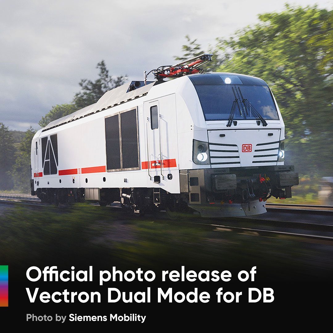 📷 by Siemens Mobility 🇩🇪 An update on the Siemens Vectron Dual Modes for DB Fernverkehr: Offical renders have been released 🖥 Read more via the link in our bio ⬆️
.
.
.
.
.
#Siemens #siemensmobility #siemensvectron #Vectrondualmode #VectrondualmodeDB #DB #DBfernverkehr #ICEL #ICE #DBICE #talgo #Dualmodelocomotive #Dualmode #locomotive #railways #railwaynews #railways_of_our_world #railcolor #railcolornews #Innotrans #Innotrans2022