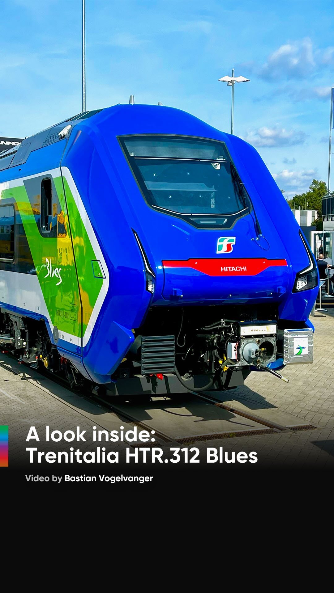 A look inside: Trenitalia’s HTR.312 nicknamed ‘blues’ 🇮🇹 What do you think of the overall design? Comment down below! 
.
.
.
.
#trenitalia #trenitaliablues #Hitachi #Hitachirailitaly #HTR312 #HTR412 #blues #Bimode #Bimodeunit #ferroviare #treni #fs #railways #railcolor #railcolornews #railways_of_our_world #railways_of_europe #Electricmultipleunit #trainreel #reel #reels #Innotrans #Innotrans2022 #italia