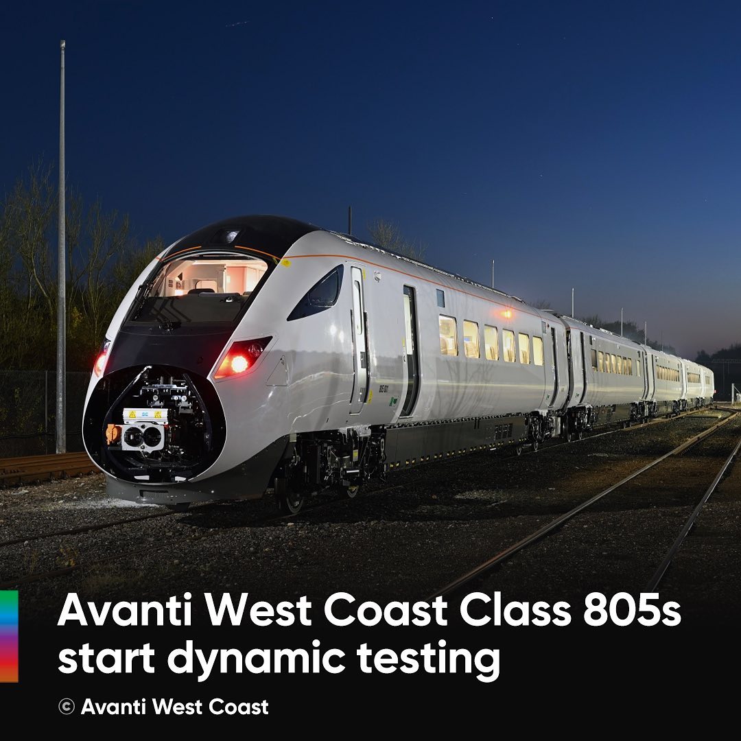 📷 by Avanti West Coast
🇬🇧 Dynamic testing has started on the new Hitachi Class 805 for Avanti West Coast 🚄 
More pictures and information via the link in our bio ⬆️
.
.
.
.
.
#Avantiwestcoast #Class805 #Hitachi #Hitachirail #AT300 #westcoastmainline #WCML #UKrail #uktrains #railwayphotography #railways #ukrailwaypics #greatbritishrailways #railways_Uk #railways_of_our_world #railcolor #railcolornews