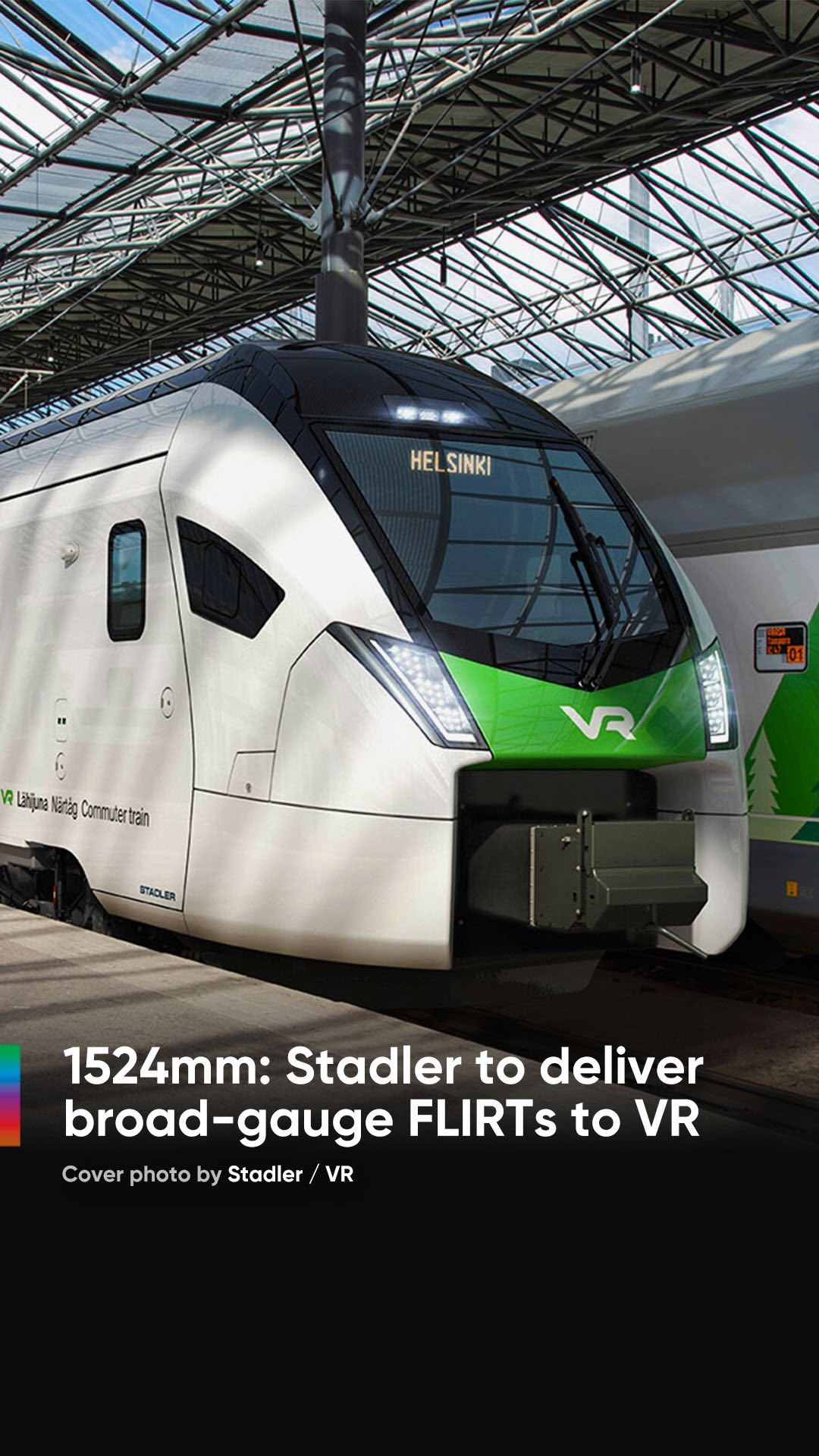 🎥 by Stadler / VR
🇫🇮 VR group has announced Stadler will deliver new broad-gauge FLIRTs from 2026 onward ⏩ Read more via the link our bio ⬆️
.
.
.
.
.
#VR #VRgroup #Stadlerrail #Stadlerflirt #passengertrains #Stadler #Electricmultipleunit #EMU #railways_of_our_world #render #railways #railways_europe #instarail #eisenbahn #trainreel #trainreels #railcolor #railcolornews