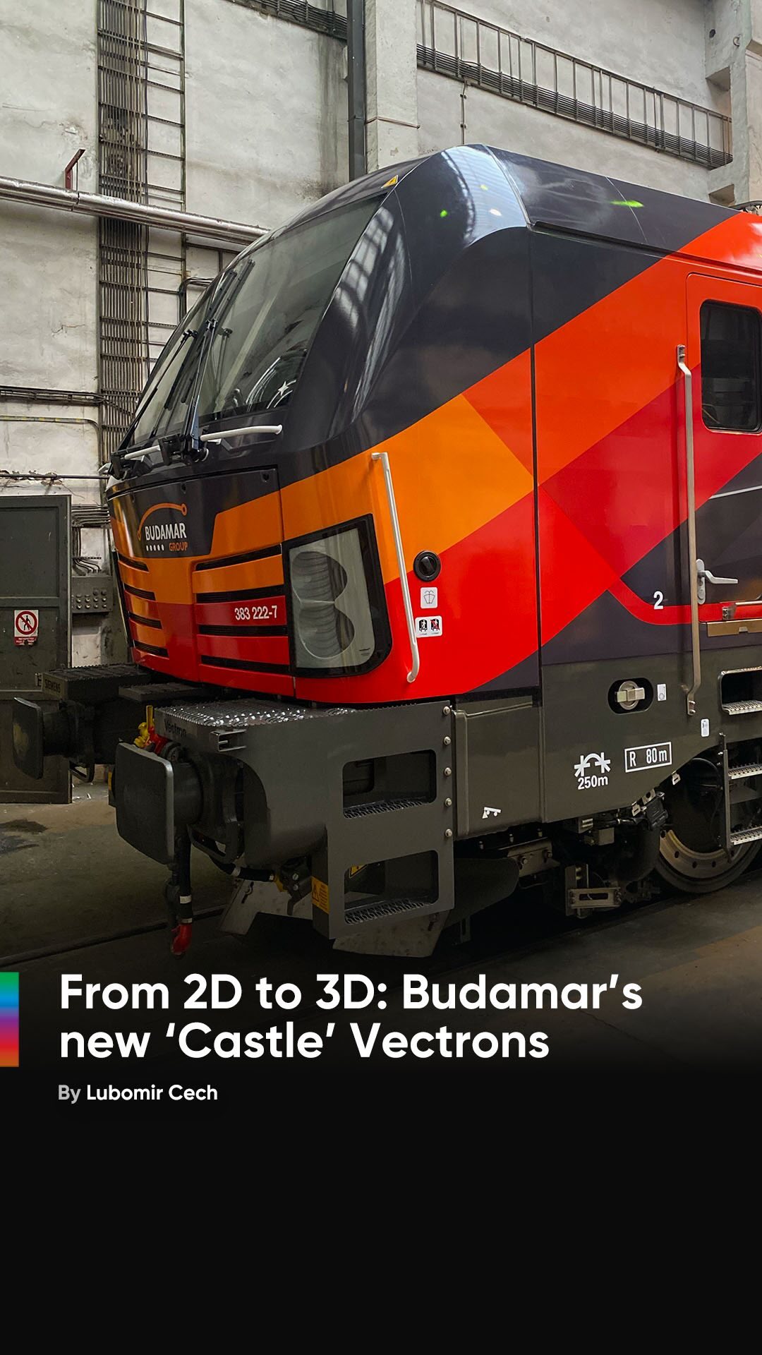 📷 by Lubomir Cech 🇸🇰 From 2D to 3D: Budamar’s new ‘Castle’ series Vectrons are out! 🔥 Livery by @railcolor.design 🎨 #siemens #siemensvectron #vectron #Vectron383 #383222 #budamar #budamargroup #oravskyhrad #ellok #locomotive #electriclocomotive #eisenbahnvideo #railwaysphotography #railways #railways_of_our_world #railways_of_europe #visitslovakia #bratislava #reel #trainreels