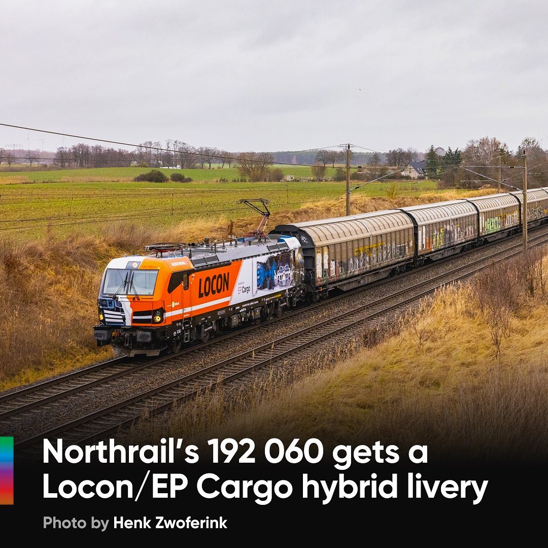 📷 by Henk Zwoferink 
🇩🇪 New 50% @railcolor.design! Northrail’s 192 060 gets a Locon and EP cargo hybrid make-over 💪🏼 The Locon part and mashup of both liveries is designed by our very own Railcolordesign! 👨🏻‍💻 
.
.
.
.
.
.
#locon #epcargo #northrail #smartron #smartron192 #siemenssmartron #vectron #ellok #electriclocomotive #locomotive #livery #liverydesign #eisenbahnfotografie #eisenbahner #eisenbahn #instabahn #instarail #railways_of_our_world #railways_europe #railways #railcolor #railcolordesign