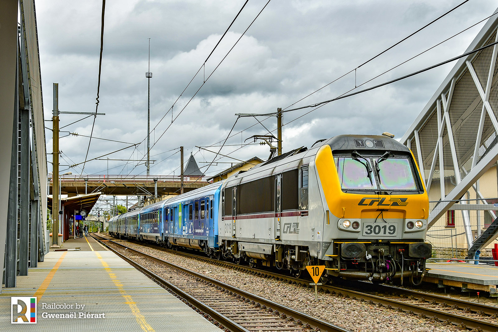 Luxembourg Train. European Travel Express.