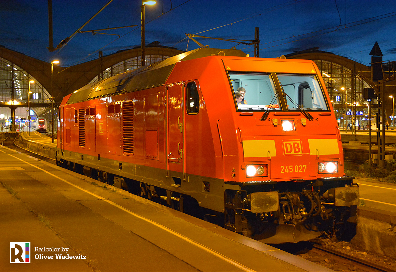 [DE] DB 245 027 in Leipzig for Gotha Gera IC driver