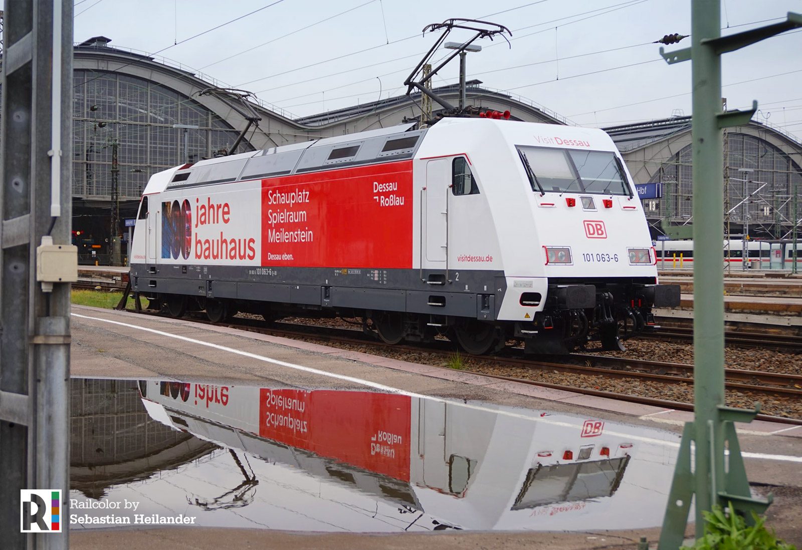 De New Werbelok Db 101 063 100 Jahre Bauhaus Railcolor News